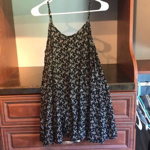 Black patterned dress